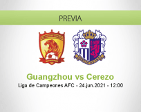 Pronóstico Guangzhou Cerezo (24 junio 2021)