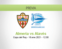 Pronóstico Almería Alavés (16 enero 2021)