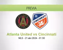 Pronóstico Atlanta United Cincinnati (20 abril 2024)