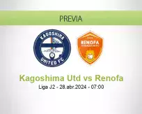 Pronóstico Kagoshima Utd Renofa (28 abril 2024)