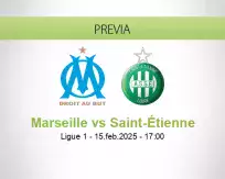 Pronóstico Marseille Saint-Étienne (15 febrero 2025)