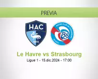 Pronóstico Le Havre Strasbourg (15 diciembre 2024)