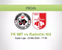 Pronóstico FK IMT Radnički Niš (23 febrero 2024)