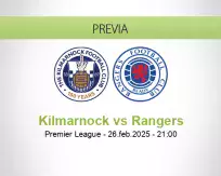 Pronóstico Kilmarnock Rangers (26 febrero 2025)