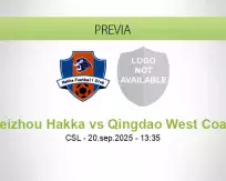 Pronóstico Meizhou Hakka Qingdao West Coast (20 septiembre 2025)