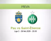 Pronóstico Pau Saint-Étienne (28 febrero 2026)