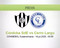 Pronóstico Córdoba SdE Cerro Largo (15 julio 2025)
