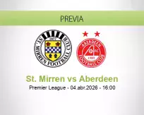 Pronóstico St. Mirren Aberdeen (04 abril 2026)
