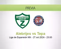 Pronóstico Alebrijes Tepa (27 octubre 2024)