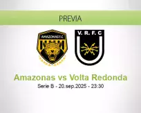 Pronóstico Amazonas Volta Redonda (20 septiembre 2025)