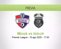 Pronóstico Minsk Isloch (17 agosto 2025)