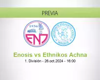 Pronóstico Enosis Ethnikos Achna (26 octubre 2024)