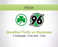 Pronóstico Greuther Fürth Hannover (15 diciembre 2024)