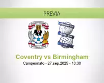 Pronóstico Coventry Birmingham (27 septiembre 2025)