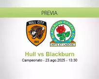 Pronóstico Hull Blackburn (23 agosto 2025)