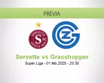 Pronóstico Servette Grasshopper (01 febrero 2025)