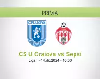 Pronóstico CS U Craiova Sepsi (14 diciembre 2024)