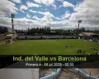 Pronóstico Ind. del Valle Barcelona (05 julio 2025)
