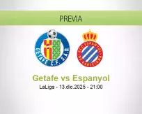 Pronóstico Getafe Espanyol (13 diciembre 2025)