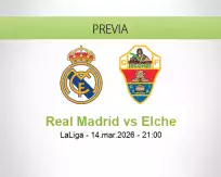 Real Madrid vs Elche