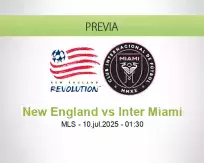 Pronóstico New England Inter Miami (09 julio 2025)