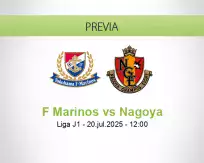 Pronóstico F Marinos Nagoya (20 julio 2025)