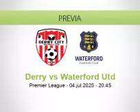 Pronóstico Derry Waterford Utd (04 julio 2025)