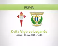 Pronóstico Celta Vigo Leganés (08 marzo 2025)