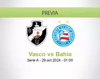 Pronóstico Vasco Bahia (28 octubre 2024)