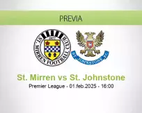 Pronóstico St. Mirren St. Johnstone (01 febrero 2025)