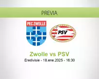 Zwolle vs PSV