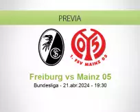 Pronóstico Freiburg Mainz 05 (21 abril 2024)
