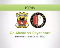 Pronóstico Go Ahead Feyenoord (25 abril 2024)