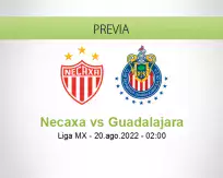 Pronóstico Necaxa Guadalajara (19 agosto 2022)
