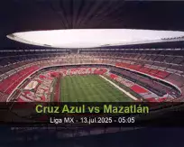 Pronóstico Cruz Azul Mazatlán (13 julio 2025)