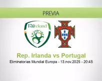 Pronóstico Rep. Irlanda Portugal (13 noviembre 2025)