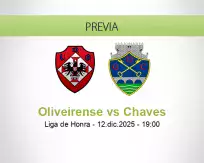 Pronóstico Oliveirense Chaves (12 diciembre 2025)