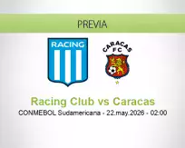 Racing Club vs Caracas
