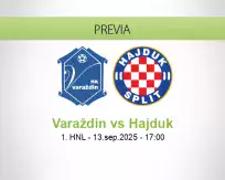 Pronóstico Varaždin Hajduk (13 setiembre 2025)