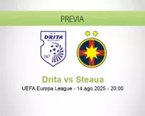 Pronóstico Drita Steaua (14 agosto 2025)