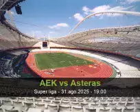 Pronóstico AEK Asteras (31 agosto 2025)
