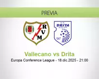 Pronóstico Vallecano Drita (18 diciembre 2025)