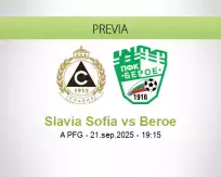 Pronóstico Slavia Sofía Beroe (21 septiembre 2025)