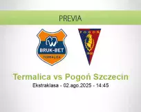 Pronóstico Termalica Pogoń Szczecin (02 agosto 2025)