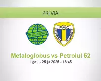 Pronóstico Metaloglobus Petrolul 52 (25 julio 2025)