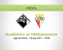 Pronóstico Académica Vilafranquense (20 septiembre 2021)