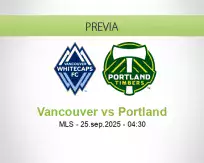 Pronóstico Vancouver Portland (24 septiembre 2025)