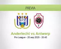 Pronóstico Anderlecht Antwerp (20 septiembre 2025)