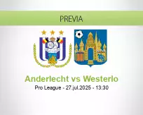 Pronóstico Anderlecht Westerlo (27 julio 2025)