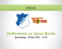 Pronóstico Hoffenheim Union Berlin (08 febrero 2025)